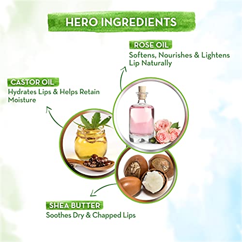 Mamaearth 100% Natural Lip Balm for Women & Men 2g (Rose) - Natural Tint, 12-Hour Moisturization - Heals Dry & Chapped Lips - Image 5