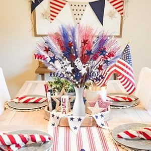   18-Pcs-4th-of-July-Decorations-Patriotic-Faux-Floral-Stems-Branches-Red-White-and-Blue-Berry-Picks-with-Stars-for-Independence-Day-Memorial-Day-Party-Home-Office-Desk-Vase