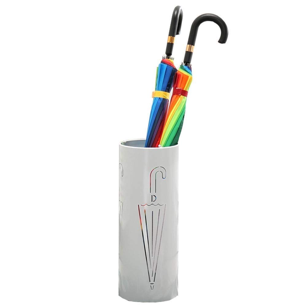 Porte-parapluie en fer forgé blanc pour stopper l'eau sur vos sols d'entrée
