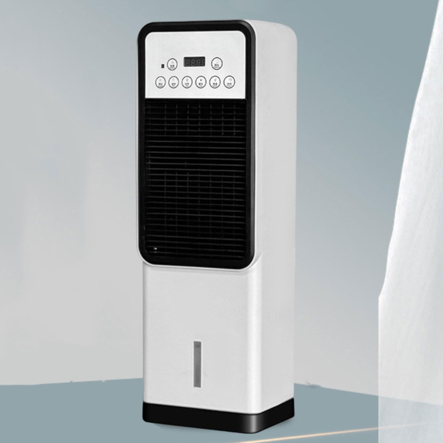 MESCXTY Evaporative Air Cooler - Portable Cooling Tower Fan with 3L Water Tank, Ice Packs, Remote Control & 3 Speeds for Bedroom