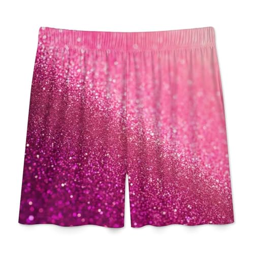 Mens Lounge Shorts with Elastic Waistband, Soft Comfy Pajama Shorts Sleep Bottoms Loungewear4