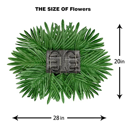 Henomo Headstone Flowers Saddle For Cemetery,Outdoor Grave Decorations Colors Non-Bleed And Easy Fit - Purple Rose And Orange Hydrangea Mix Arrangement,Handmade #TOP7