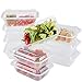 NutriBox [40 Value Pack single one compartment 24 OZ Meal Prep Plastic Food Storage Containers - BPA Free Reusable Lunch Bento Box with Lids - Spill proof,Microwave, Dishwasher and Freezer Safe