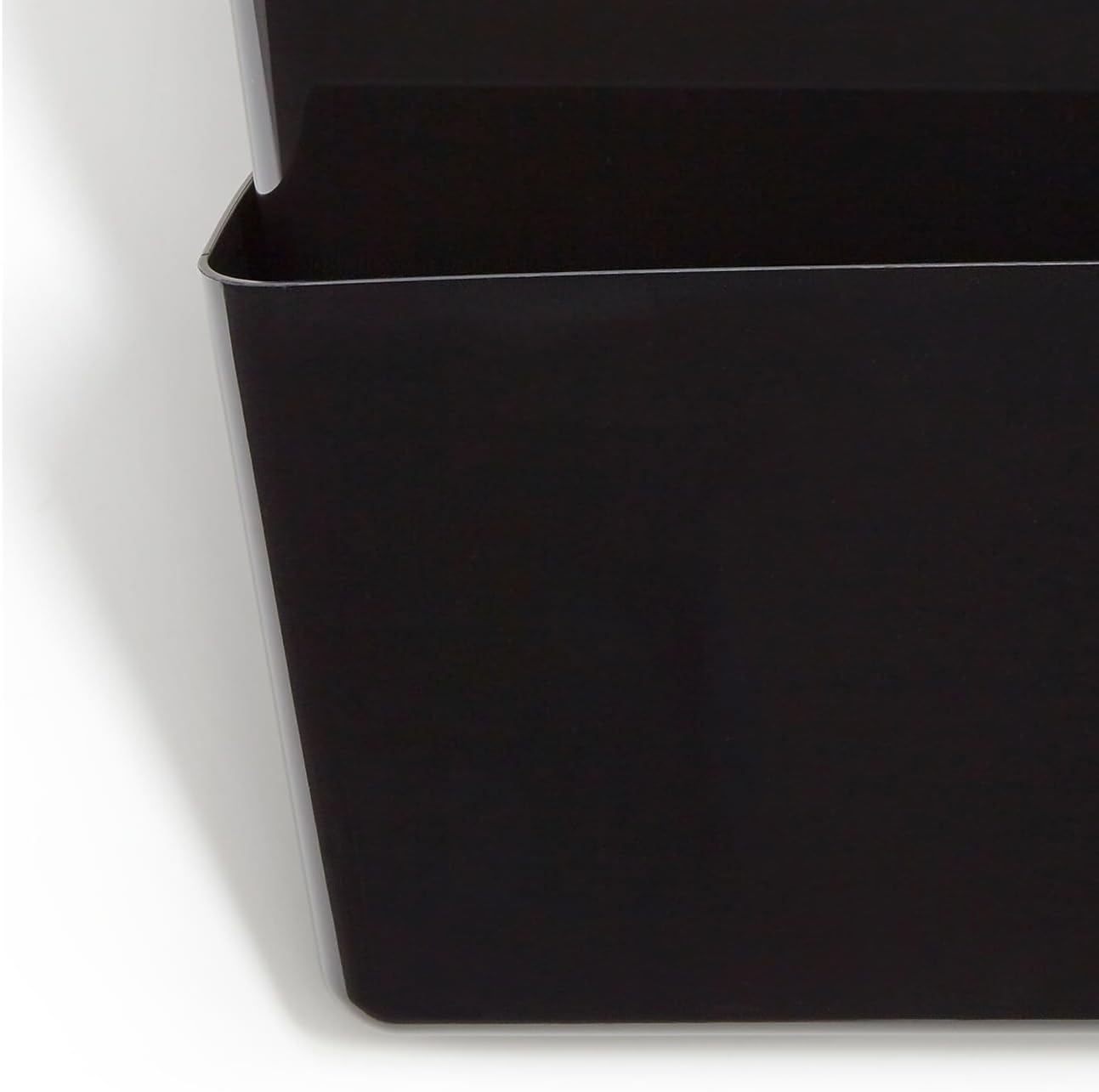 TRU RED Unbreakable 3‑Pocket Plastic Letter Wall File, Black – Durable Wall‑Mounted Organizer for Mail, Documents & Daily Filing