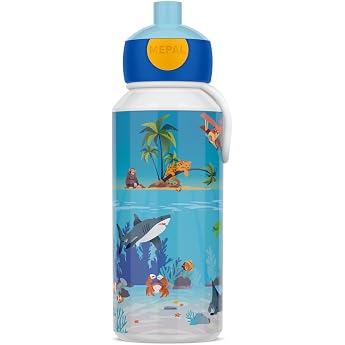 Mepal - Pop-up Campus Water Bottle - Water Bottle - Leak-proof Bottle for School - Reusable - BPA Free & Dishwasher Safe - 40