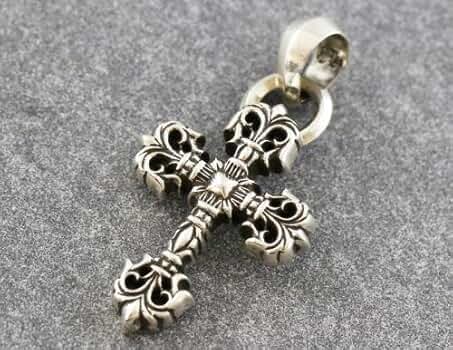 確実正規品 クロムハーツ フィリグリークロスXSベイル CHROME HEARTS クロムハーツ フィリグリークロス XS ルビーカスタム