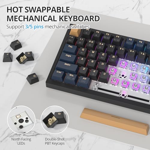 Teclado Gamer 400PRO 75% Inalámbrico Bluetooth/2.4GHz USB-C miniatura 3