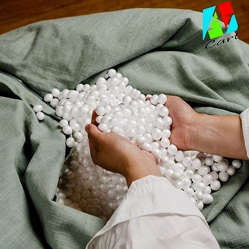 Image of Bean Bag Filling Beans Filler - 1.5 kg Premium Refill Pack | High-Density EPS Polystyrene Balls for Bean Bags, Toys, Cushions & Crafts | Lightweight, Durable & Long-Lasting Support