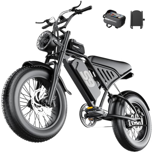 Electric Bike for Adults, 2500W Peak Motor, Up to 32 MPH 65 Miles, 48V 20Ah Removable Battery, 20" Fat Tire Ebike, Color LCD Display, Support Cruise Control, Setting Speed Limit, NFC & Password Unlock