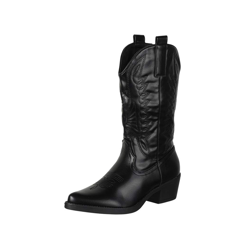 Elara Bottes Femmes de Cowboy Motard Chunkyrayan