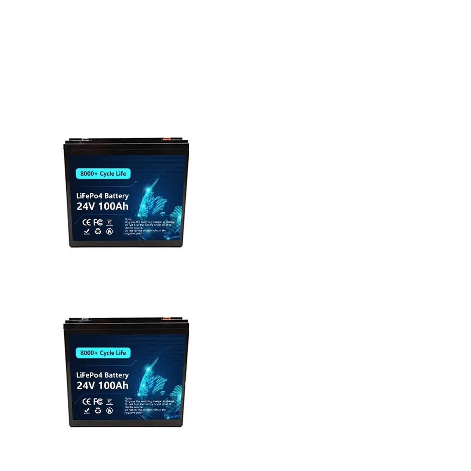 Batteria A Ciclo Profondo Batteria LiFePO4 Da 24 V 100Ah 120Ah 150Ah 180Ah 200Ah Batteria Al Litio Ferro Fosfato A Ciclo Profondo | 24V 200Ah LiFePO4