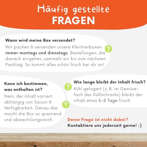 Kohl‑Lover Frischfutter-Box 3 kg – Ausgewognene Kohl‑Mischung für Kaninchen, Meerschweinchen & weitere Heimtiere | Blatt‑ & Kohlsorten liebevoll zusammengestellt | Versand Immer Montag & Dienstag