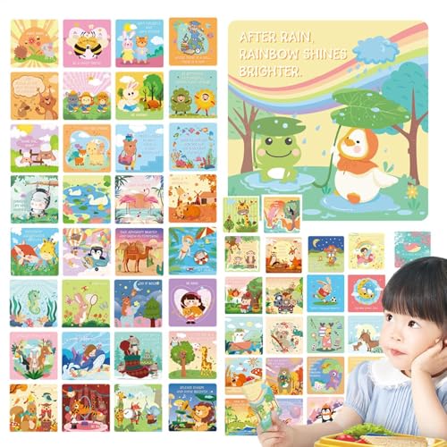 Notas para lonchera para niños, 60 tarjetas lindas de mamá, expresa el aliento de los padres para niños y niñas, tarjetas de dibujos animados para hijo, hija