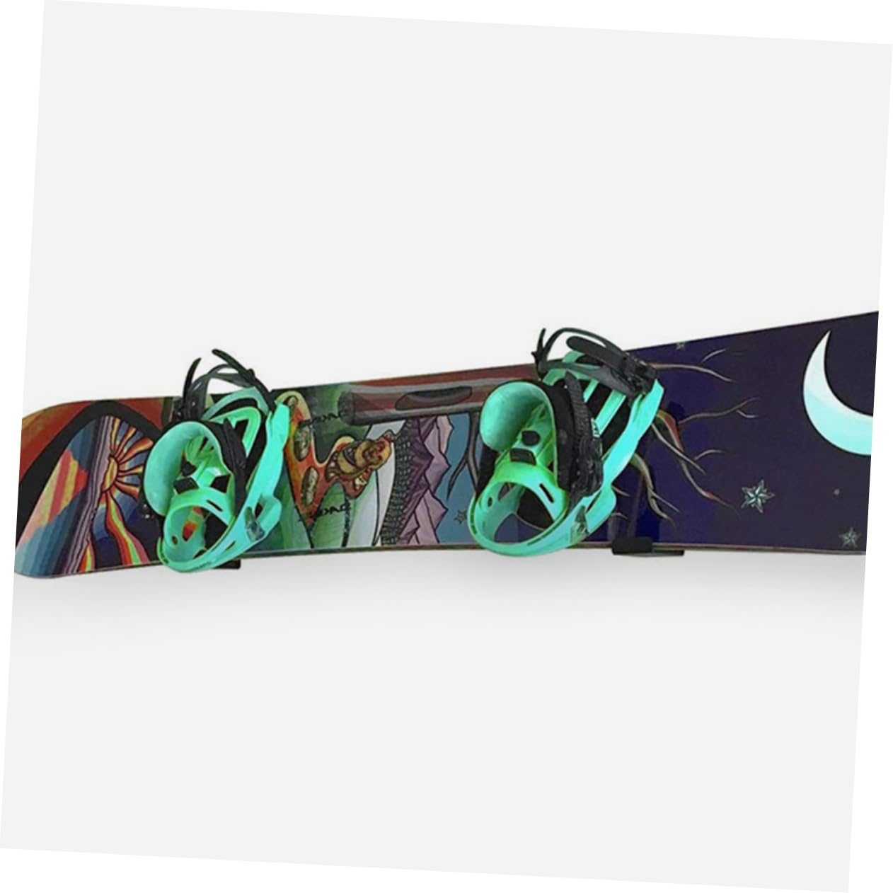 BCOATH Snowboard Holder Wall Mount Rack 2 Pack Snowboard Display -Mounted Storage Displaying Shelf for