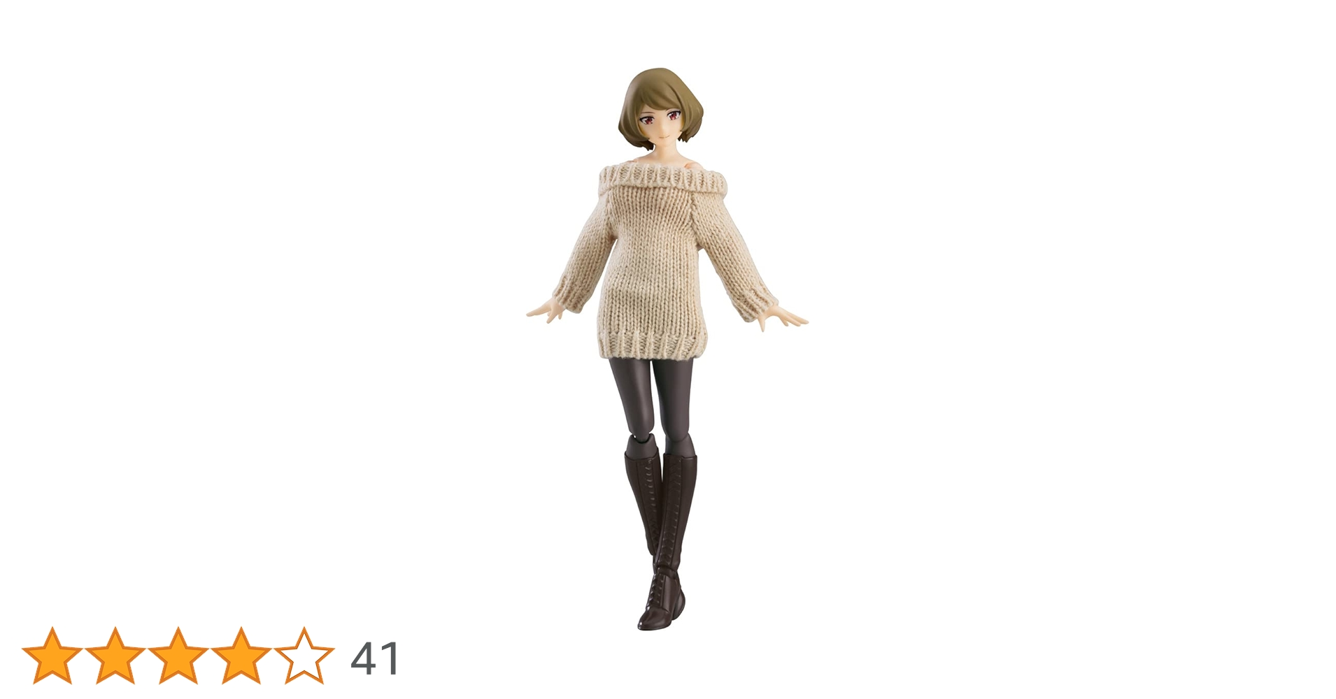Max Factory - figma(フィグマ) 574 女性body(チアキ) with オフショルセーターワンピコーデ figma styles(フィグマ スタイルズ) 完成品 可動フィギュア マックスファクトリー figma 女性body（チアキ） with オフショルセーターワンピコーデ