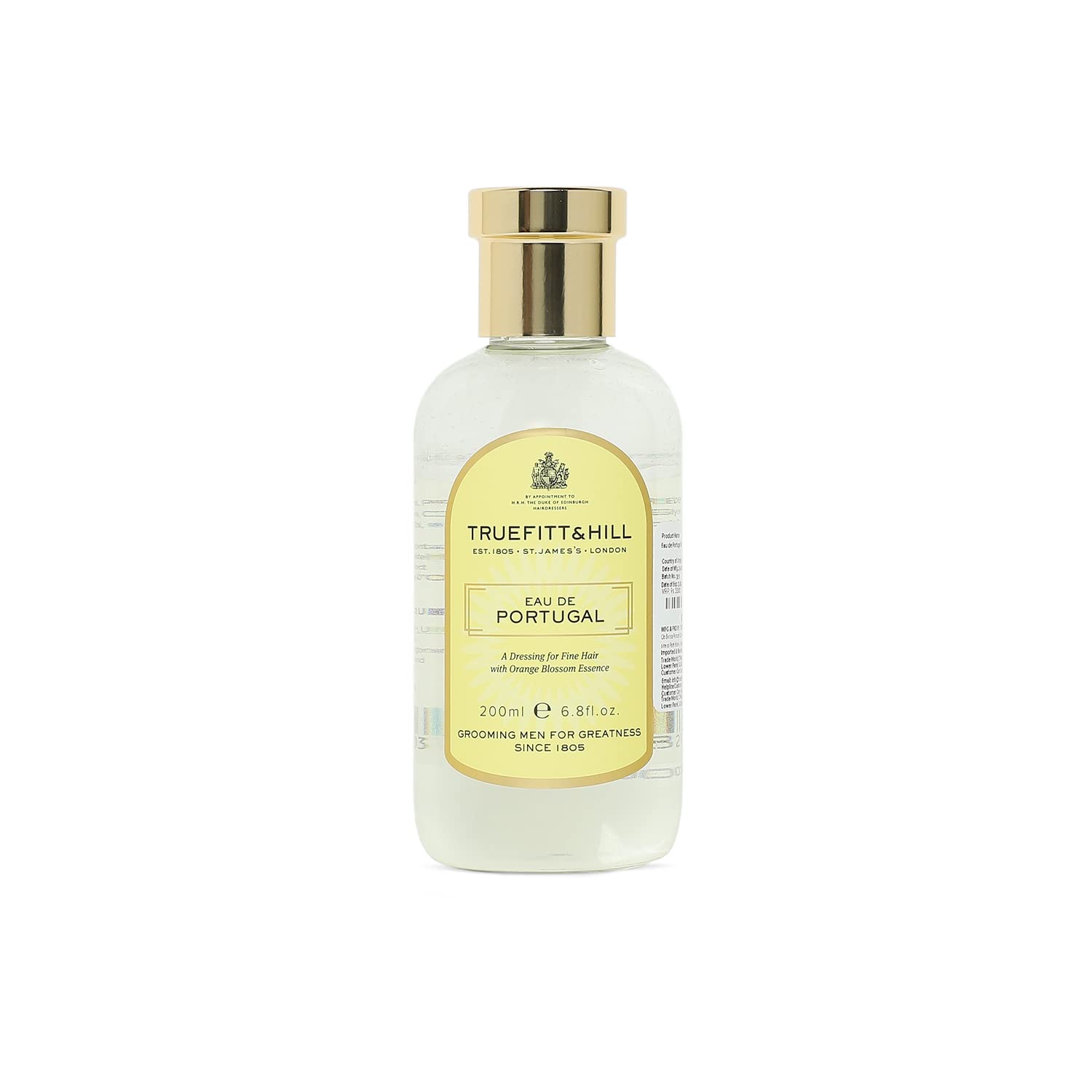 Truefitt & Hill Eau de Portugal Hair Serum For Men|200ML|Daily Use|Hair Styling Serum|Dry Frizzy Hair|Healthy Scalp|Protect and Shine|Nourishing & Strengthening