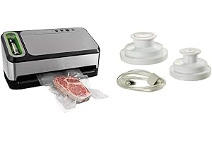 FoodSaver V4840 2-in-1 Vacuum Sealer: Prolong Food Freshness with Automatic Detection and Wide Jars Support