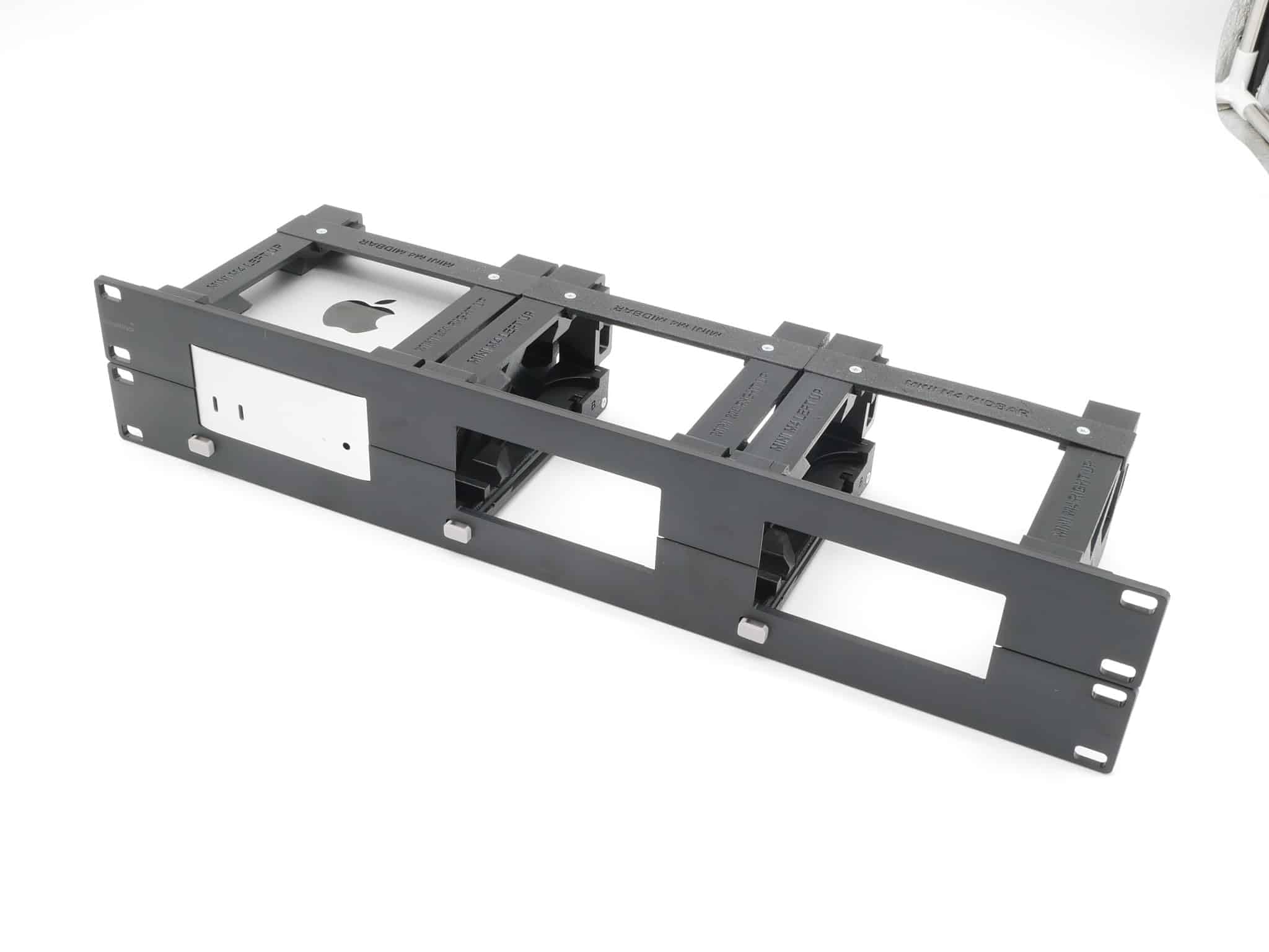 Rack Mount for 3 pcs Mac mini M4 with Remote on/Off Button 19inch 2U