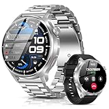 Partenaire de Santé Complet: Cette montre intelligente homme offre des fonctions de santé complètes : surveillance de la fréquence cardiaque 24h/24, mesure manuelle de l'oxygène dans le sang, analyse des tendances de la pression artérielle et suivi détaillé du sommeil (enregistrant le sommeil profond et léger). Il inclut un suivi du cycle menstruel et des exercices de respiration pour le bien-être. Note : Les données de santé sont uniquement à titre indicatif et ne remplacent pas un diagnostic médical.