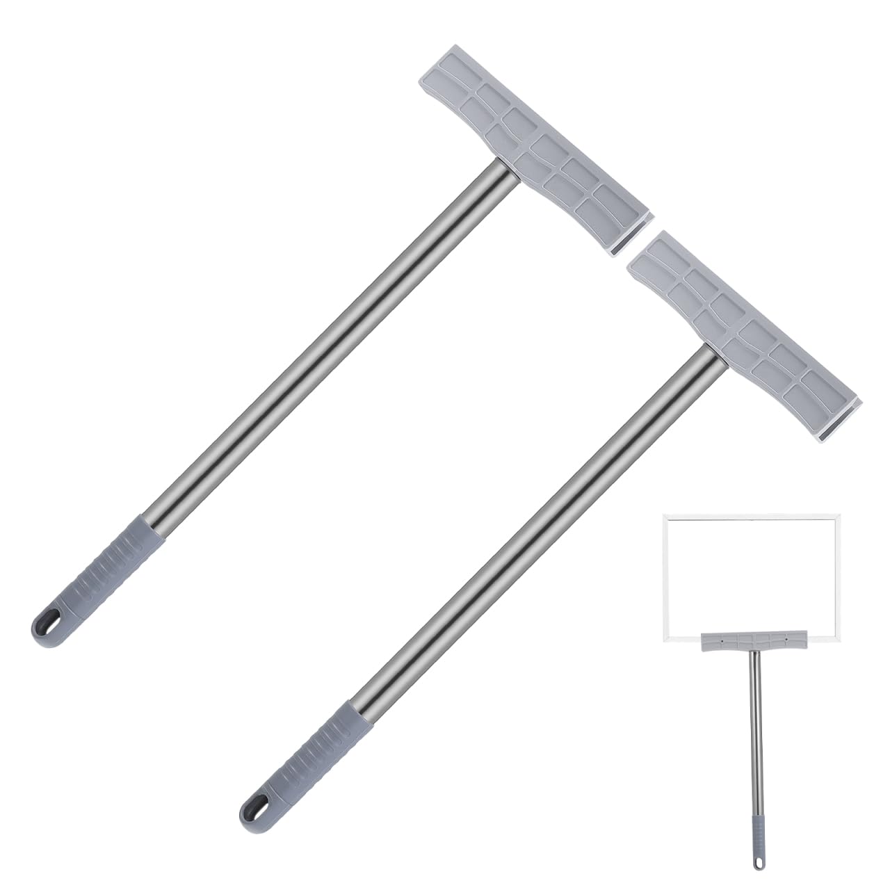 COLLBATH 2pcs High Placards Parade Signboard Rod Welcome Sign Stick Stainless Steel Signboard Display Hand Rod