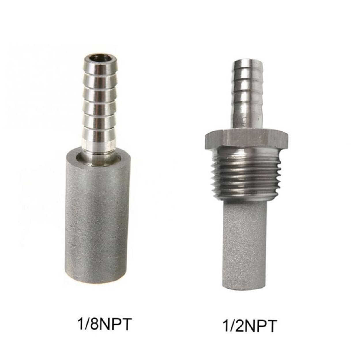 Housoutil 2pcs Stainless Steel Aeration Stone Tool for Home Brewing Beer and Wine Diffusion Bubble Maker for Carbonation and Aeration Fermentation