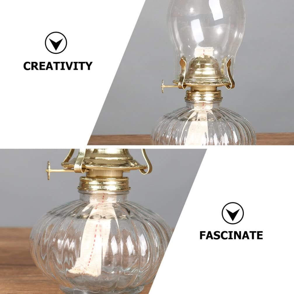Oil Lamp Wicks 5 Set Oil Lanterns Burner Burners Replacement Parts Vintage Night Lights with Wick Wedding Centerpiece for Room Garden Party