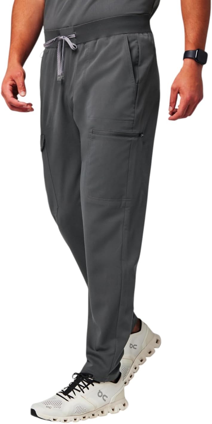 Fabletics Men's Equip Cargo Scrub Pant - MotionTech, 4-Way Stretch, Wrinkle-Resist, Anti-Shrink