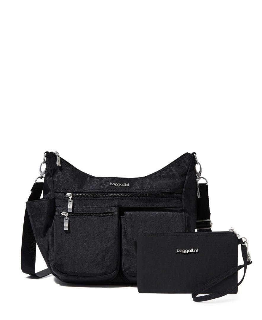 Baggallini Women's Modern Everywhere Bag, Black Cheetah Emboss, One Size
