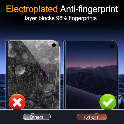TZGZT Screen Protectors for iPhone Duo, Tempered Glass, Case Friendly - image 5