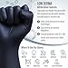 Ensure Nitrile Exam Gloves, Powder-Free, Latex-Free, Chemo Rated, Non-Sterile, Textured Fingertips, Heavy Duty, Medical, Surgical, Food Safe, Tattoo, Cleaning - Black, 5 Mil (100, Medium)