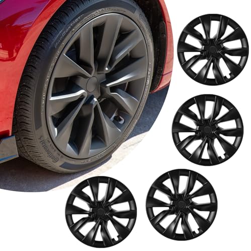 4PCS Wheel Covers for Model 3 Highland 19Inch Wheel Hubcaps Compatible with Tesla Model 3 Highland Nova Wheel Rim Protector for Model 3 Highland Accessories