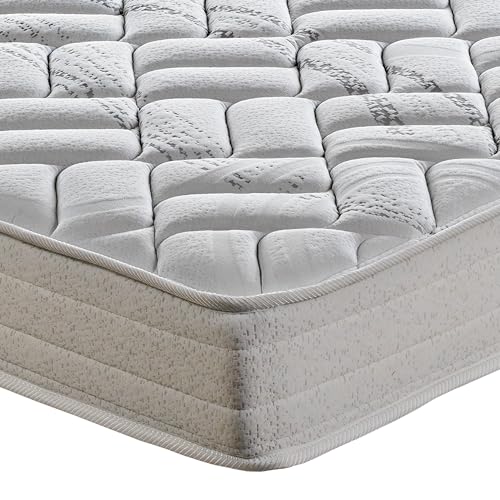 PIKOLIN - Colchón de Muelles Hotel Normablock CM10265 | Firmeza Alta 22 cm | Tejido contra Ácaros-Bacterias-Hongos | 2 Caras | Anti-Chinches | Ignífugo | HR Optima | Halifax | 135 x 190 cm