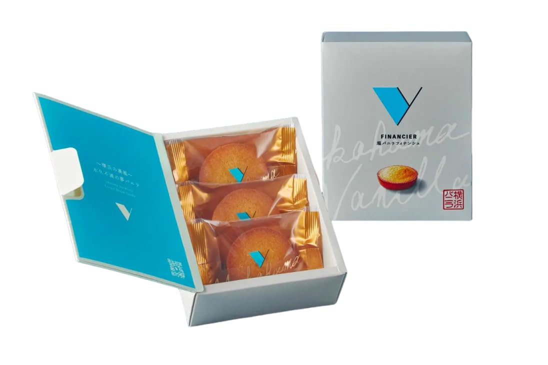 Amazon.co.jp: 横浜バニラ 塩バニラフィナンシェ 3個入 1箱 専用紙袋