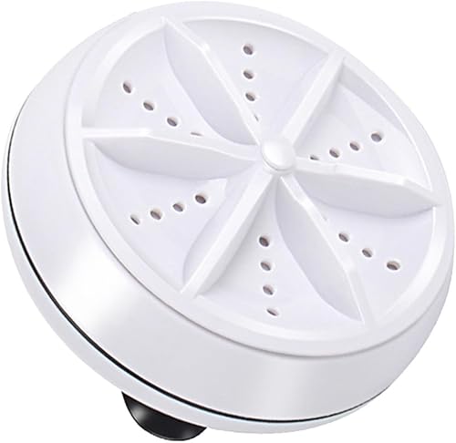 VALICLUD Portable Mini Turbine Washer with Vibration Deep Cleaning USB Powered Travel Washing Machine for Lightweight Clothes Socks and Fruits