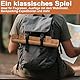 Reise Backgammon,Back Gammon Spiel aus massivem Holz - Klassisches Brettspiel für Familien,Reisen und Strategie-Liebhaber,Tragbar und langlebig