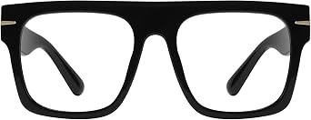 Retro Square Blue Light Blocking Glasses for Women Men Computer Gaming Glasses Anti UV/Glare Veblen FT0301