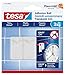 tesa Smart Mounting System Adhesive Nail Hook with Removable Adhesive Strips for Tiles, Metal and Smooth Surfaces, 2kg White