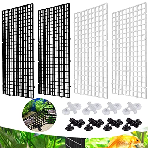 Aquarium Trennwand Set - 2 Stück Mit Saugnäpfen Für Fischzucht Und Trennung