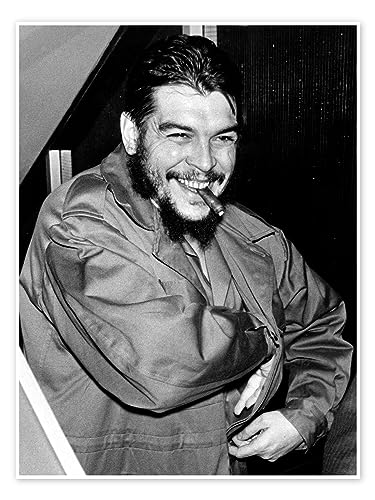 Ernesto Che Guevara pósters para la Pared Cuadros decoración para Cualquier habitación 100 x 130 cm Blanco y Negro Historia Láminas Decorativas