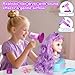 Kryonixty 4-in-1 Doll Head for Hair Styling Kids-9Inch,Hair Salon Toys Makeup Kit Princess Accessories Pretend Play Toys Birthday Gifts for 3-8 Year Old Girls