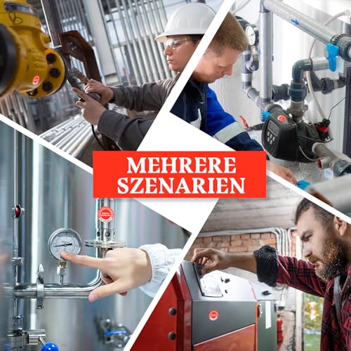 1000 Stück Nächster Prüfplaketten 30MM 1 Plakette Lochzange Rundloch 3MM Satz Rot Mehrjahresprüfplaketten 2026-2031 Selbstklebend Einzellochstanze Prüfsiegel Elektrogeräte für Prüfung