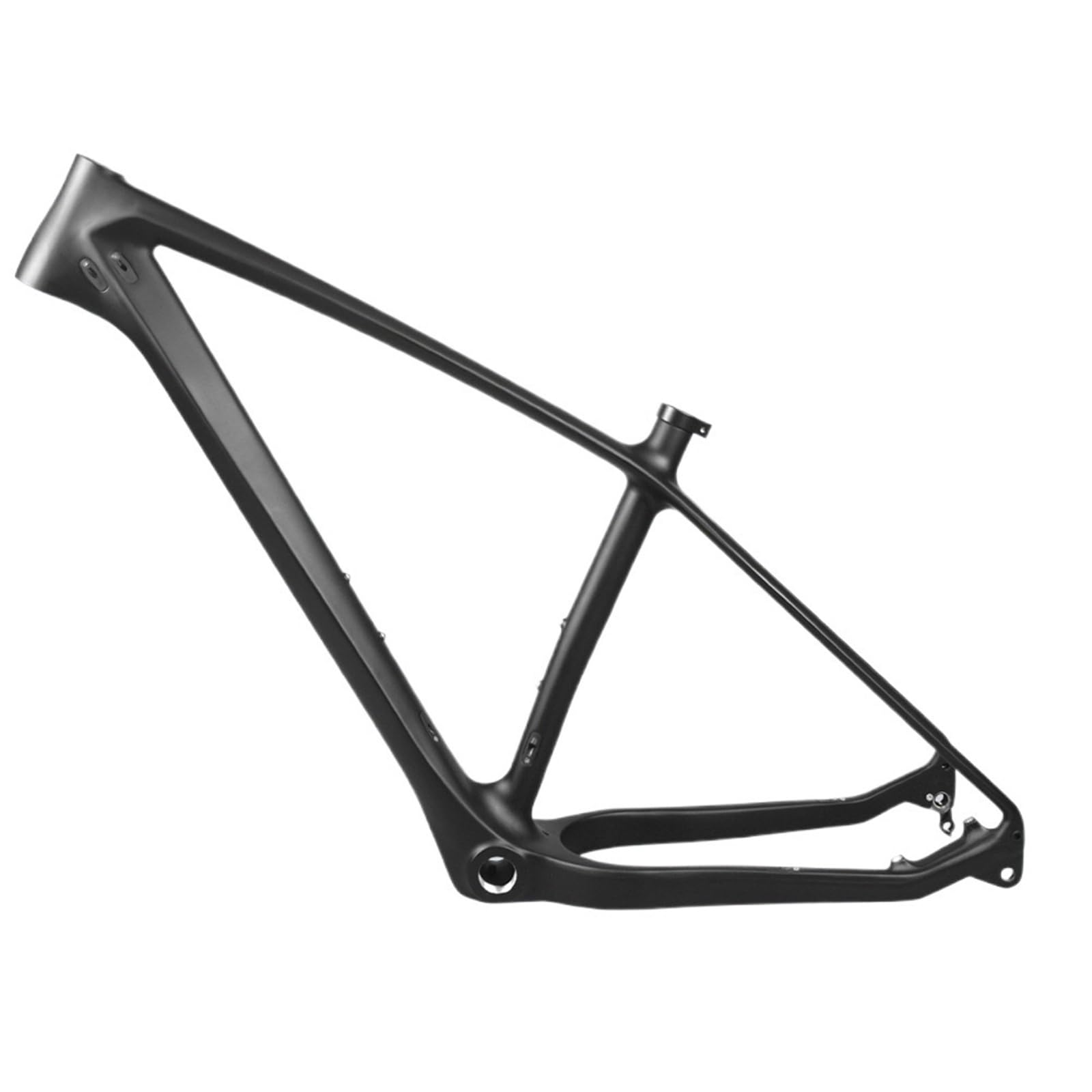 Kompatibel mit 26ER x 12,7 cm Carbon-Fat-Bike-Rahmen, BSA Steckachse 197 x 12 mm Snowbiking-MTB-Rahmen-Set (hellblau, 45,7 cm matt)