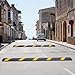 Heavy Duty Recycled Rubber Speed Bump 6ft 2Pack | 2 Inch High Industrial-Grade for Asphalt Durable Traffic Calming Hump for Parking Lots, Garages & Roads | Weather Resistant