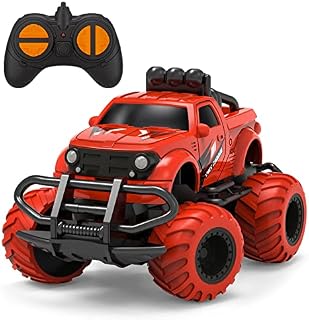 Boys Toys Age 3-6, Remote Control Car for Kid Age 3-5, 2.4Ghz RC Truck for 3 4 5 6 Years Old Boys Girls, No Signal Interference Car Toys for 3-6 Years Old, Birthday Gifts for 3 -7 Years Old, Red