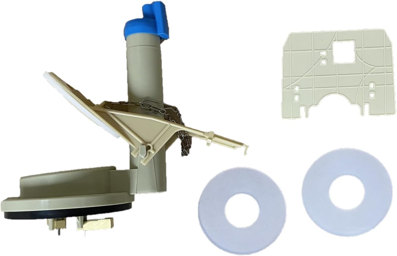 Toto THU128 Replacement Flush Valve Assembly with 2 Extra Silicone Seals by Nuflush