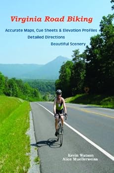 Paperback Virginia Road Biking Book