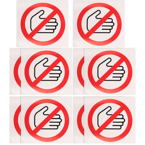 KOCKSHION Pegatinas de Advertencia No Tocar Autoadhesivas 30 Mm Diámetro 10 Unidades Señal de Seguridad para Maquinaria Industrial Zonas de Riesgo