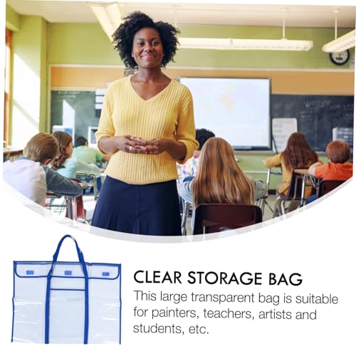 Sac de rangement transparent PLAFOPE idéal pour grands posters et projets scolaires - 5