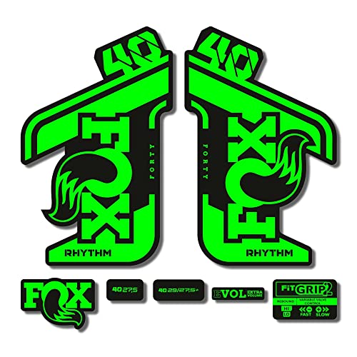 Rénover fourche Fox 40 Rhythm 2021 stickers vert fluo 1cm - 2