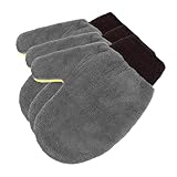 Luxshiny 3pcs Scratch Car Wash Mitts Coral Fleece Cleaning Gloves for Effortless Vehicle Detailing Safe for Paint for Cars Motorcycles and Household Surfaces